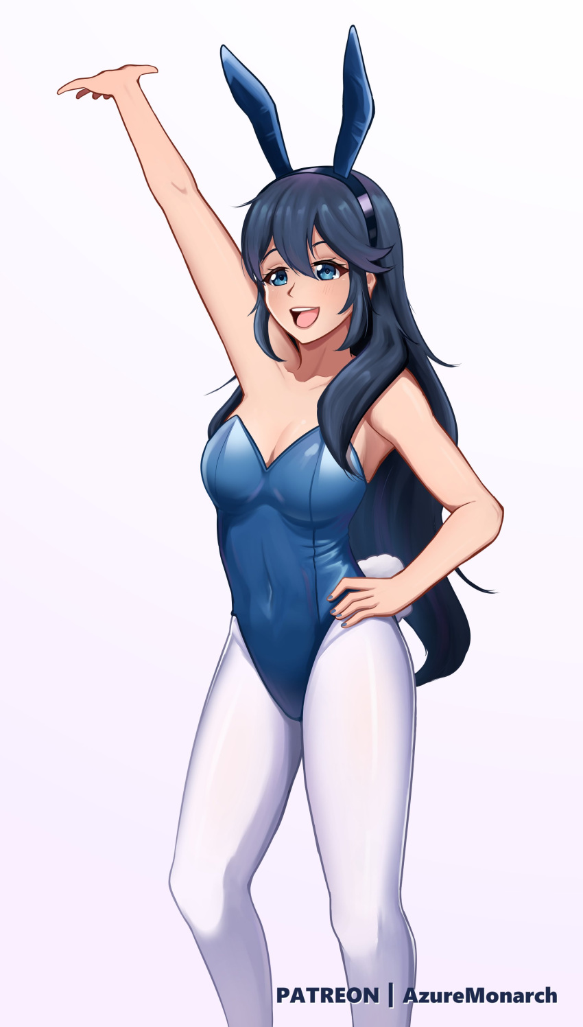 alternate_costume azure_monarch breasts bunny_ears bunny_girl bunnysuit female female_only fire_emblem fire_emblem_awakening lucina_(fire_emblem) nintendo solo