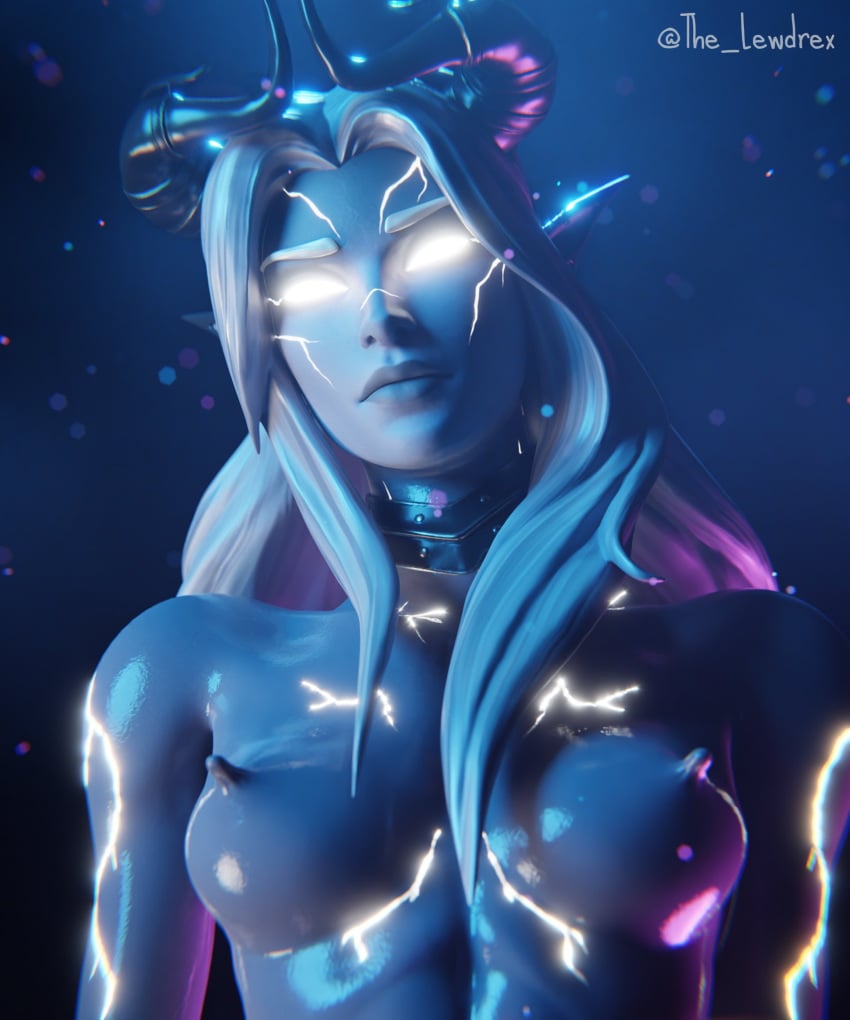 1girls 3d abs alternate_version_available areolae athletic athletic_female blender breasts close-up completely_nude completely_nude_female crown epic_games erect_nipples etheria_(fortnite) female female_focus female_only fortnite fortnite:_battle_royale glowing glowing_eyes grey_body grey_hair headwear lewdrex long_hair looking_at_viewer nipples nude nude_female oil oiled oiled_skin oily pose posing presenting presenting_breasts shiny shiny_skin small_breasts solo solo_focus watermark