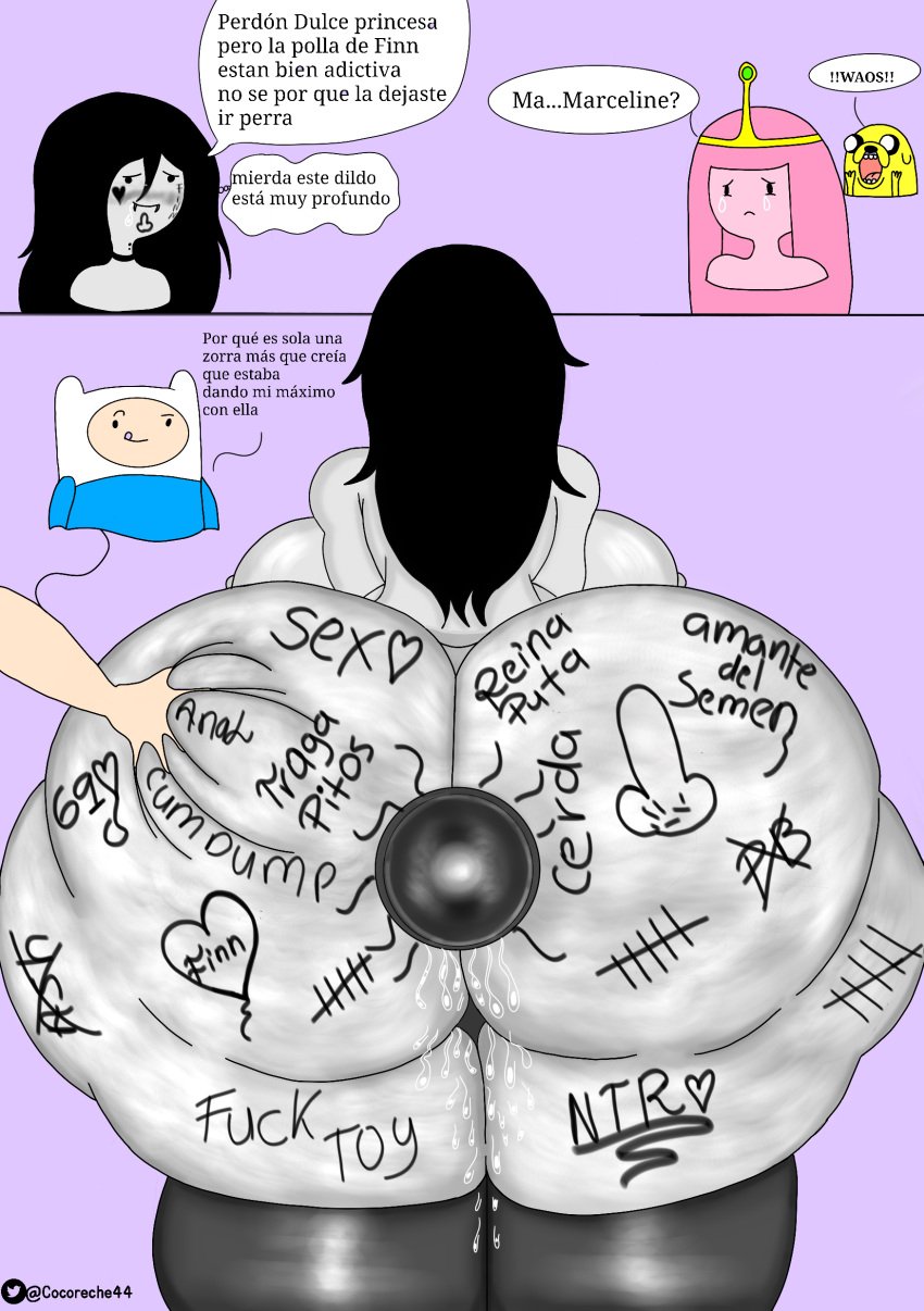 1boy 2girls adventure_time ahe_gao anal ass ass_bigger_than_body ass_bigger_than_breasts ass_bigger_than_head ass_dough ass_grab ass_writing bbw big_ass big_breasts big_butt black_eyes black_hair body_writing breasts breasts_bigger_than_head bubble_ass bubble_butt bursting_butt busty buttplug buttplug_in_ass cellulite cheating cheating_female cheating_girlfriend chubby chubby_female cocoreche cucked_lesbian cuckquean dat_ass drool drooling dumptruck_ass dumptruck_butt epic_butt fangs fat_ass fat_butt female finn_the_human fucktoy gigantic_ass gigantic_butt grabbing_ass gray_nipples hair hand_on_ass hand_on_butt huge_ass huge_breasts huge_buttplug hyper_ass hyper_butt jake_the_dog large_ass large_breasts large_butt legs light_skin long_hair male marceline massive_ass naked naked_female nervous netorare nipples ntr nude nude_female open_mouth orientation_play pale-skinned_female pale_skin pink_hair pink_skin pleasure_face princess_bubblegum pussy_juice_drip pussy_juice_trail round_ass round_butt self_upload sex_toy simple_background slutty_outfit spanish_dialogue spanish_text thick_ass thick_butt thick_female thick_penis thick_thighs thighs thunder_thighs tongue tongue_out vampire vampire_girl voluptuous_female whore