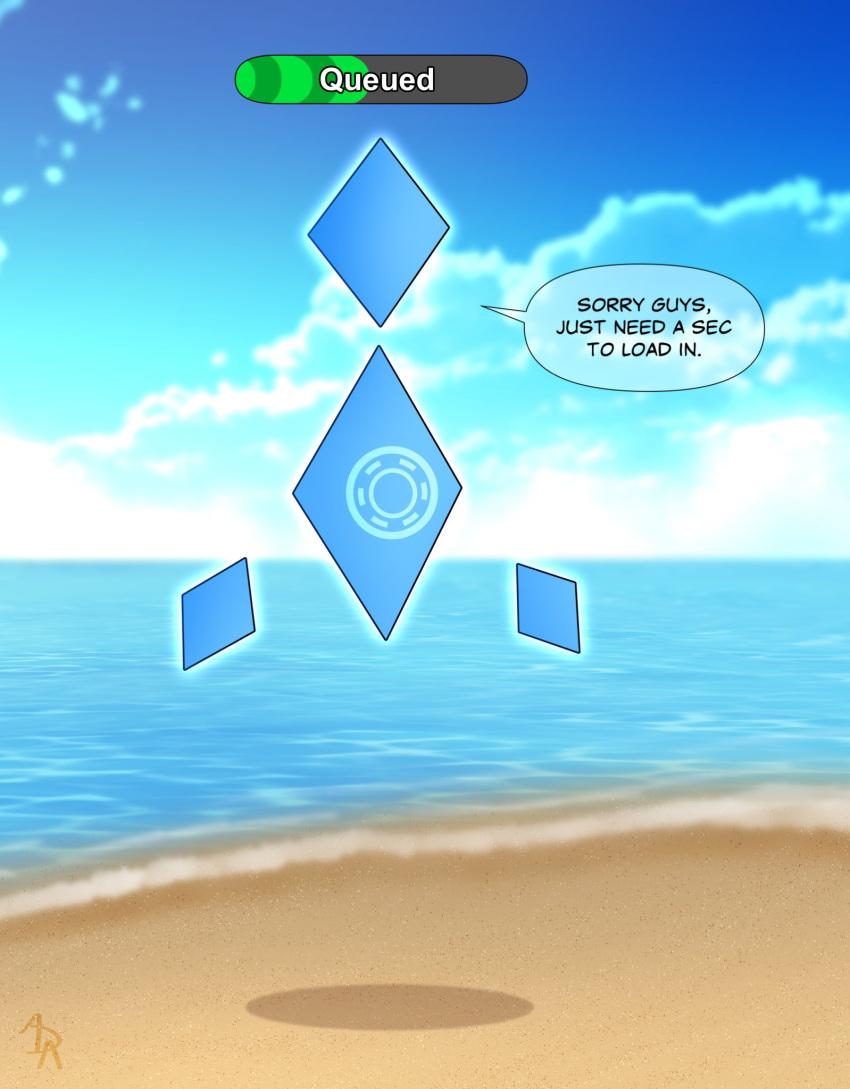 aarondrawsarts beach digital loading_bar vrchat water