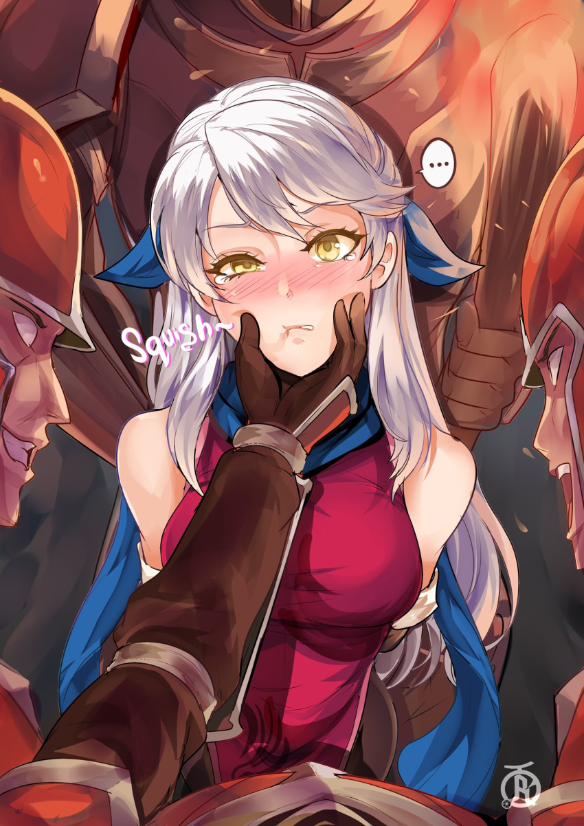 ... 1girls armor bare_shoulders blank_eyes blue_headwear blue_scarf bondage bound breasts captured caressing caressing_face face_grab female female_focus femsub fire_emblem fire_emblem:_radiant_dawn grabbing_another&#039;s_chin grey_hair hand_on_another&#039;s_chin hand_under_chin highres light-skinned_female light_skin maledom medium_breasts micaiah_(fire_emblem) molestation multiple_boys nintendo restrained revolverwingstudios scarf silver_hair solo_focus squishing surrounded yellow_eyes