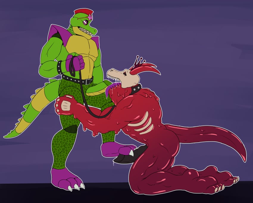 alligator alligatorid anthro ass bone crocodilian dasinbun duo erection feet five_nights_at_freddy's five_nights_at_freddy's:_security_breach foot_fetish foot_play footjob gay goo_creature hi_res kingvoyager machine male male/male montgomery_gator_(fnaf) muscular muscular_anthro muscular_male pecs reptile robot robotic robotic_penis scalie scottgames sex steel_wool_studios tail undead