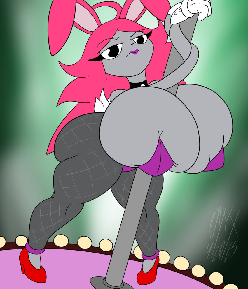 1female 1girls ass background beautiful beautiful_composition beautiful_females big_ass big_breasts big_butt big_thighs black_and_white black_eyes blurry_background boobs_bigger_than_head breast_squish breasts bunny_ears bunny_girl bunny_tail bunnysuit busty busty_female cartoony cleavage clothes collar color colored deadpan detailed_background digital_art digital_drawing digital_drawing_(artwork) digital_media_(artwork) eyebrows eyelashes female female_focus female_only gloves grey_body grey_skin hair heels holding_pole hot huge_ass huge_breasts huge_butt huge_thighs hyper hyper_breasts knees_together_feet_apart lights lingerie lipstick long_arms long_hair looking_at_viewer monochrome no_bra no_emotion object_between_breasts onyx_twilight original_character pac-man_eyes pale-skinned_female pale_skin pink_clothing pink_hair pink_lipstick pole pole_between_breasts pole_dancing raised_eyebrows ramelia_j_juggs red_hair red_heels rubberhose sexy sexy_body sexy_female simple_background stage stage_lights standing stretchy stretchy_arms thick_thighs thighs toon toony toony_eyes white_gloves