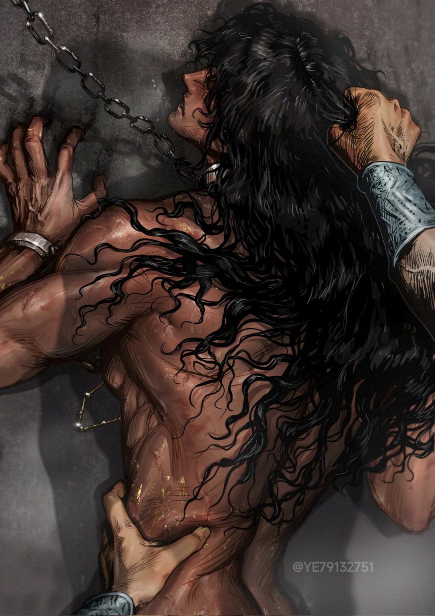 2boys anal anal_sex big_breasts big_nipples black_hair bondage bracelet breasts brown_hair captive forced forced_anal forced_sex gay gay_anal gay_domination gay_male gay_sex grabbing grabbing_from_behind grabbing_hair leaning_against_wall male male_focus male_only muscular muscular_arms muscular_back muscular_chest muscular_male nipple_bulge nipple_piercing nipples perfect_body prisoner protagonist(sultan's_game) rape_slave raped rough rough_anal rough_sex sex six_pack slave sultan's_game the_sultan trap trapped veiny veiny_hands veiny_muscles
