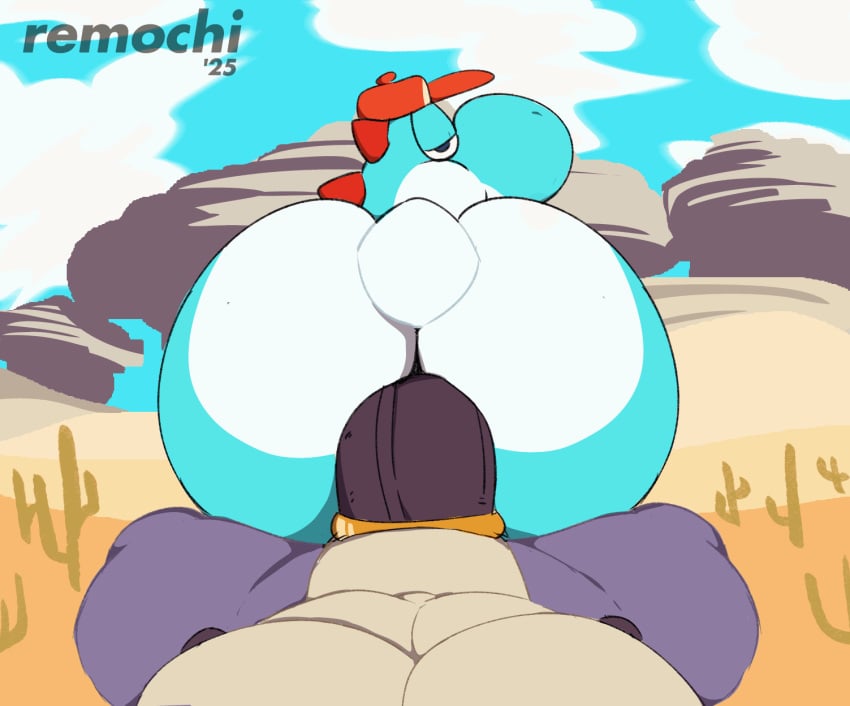 accessory animated anthro ass big_butt big_penis clothing cock_ring desert_background dry_bones dry_himbones duo femboy genitals hat headgear headwear hi_res huge_butt huge_cock jewelry male male/male mario_bros mario_kart mario_kart_world muscular muscular_anthro muscular_male nintendo nipples penis penis_accessory penis_jewelry remochi scalie sky tail vein veiny_penis yoshi yoshi_(character)