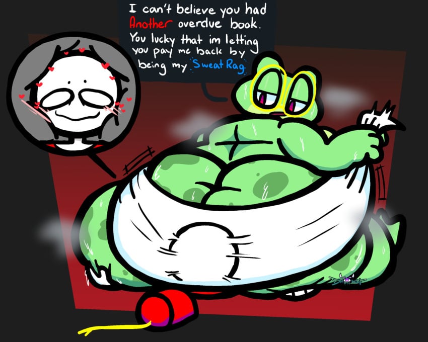 2boys amphibian anthro ass big_ass big_butt blush butt_crush commission eric_(methcaptain) facesitting fat feelingdrowzy fez frog furry gay heart hi_res hops_(feelingdrowzy) huge_ass huge_butt hyper_ass hyper_butt looking_back male male/male male_only motion_lines musk musk_clouds musky_butt no_pupils obese obese_male overweight overweight_male punishment red_background red_eyes sitting_on_person smothering speech_bubble superchub sweat sweatdrop sweaty sweaty_butt thick_thighs towel watermark wide_hips