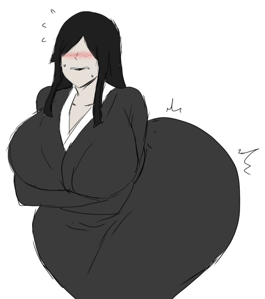 ass big_ass big_breasts big_butt black_hair breasts demon_slayer girl huge_ass huge_breasts huge_butt kimetsu_no_yaiba large_ass large_breasts large_butt massive_ass massive_butt momiji_(artist) nakime