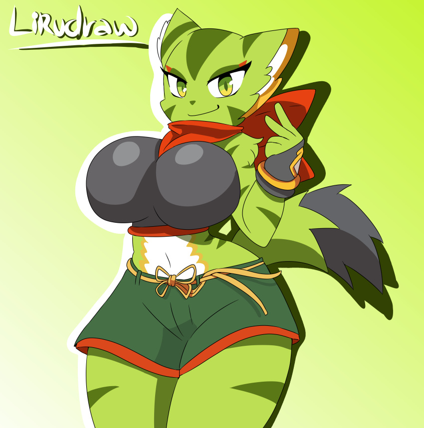 anthro carol_tea feline freedom_planet freedom_planet_2 lirudraw smile smug video_games wildcat