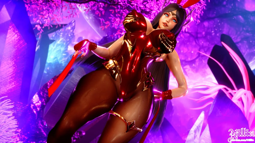 3d curvy_figure huge_ass huge_breasts irelia_xan league_of_legends nillin_(artist) thick_thighs