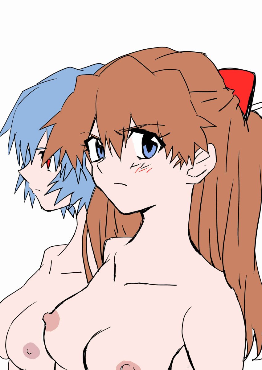 2girls 5rjgl0hk3535597 asuka_langley_sohryu multiple_girls neon_genesis_evangelion nude rei_ayanami tagme yuutaku1618