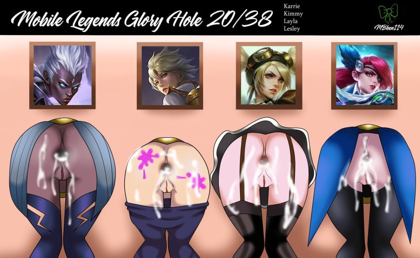 blowjob boobs cum girl glory_hole karrie_(mobile_legends) kimmy_(mobile_legends) layla_(mobile_legends) lesley_(mobile_legends) mbhen114 mobile_legends