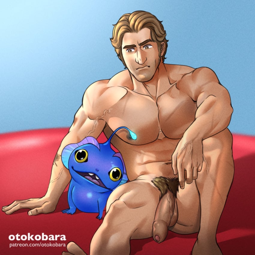 1boy balls bara barazoku big_penis blonde_hair completely_nude flaccid flaccid_penis foreskin gay hi_res highres jacob_holland male male_focus male_nipples male_only male_pubic_hair manly muscular_male netflix nipples nude otokobara penis solo solo_male the_sea_beast uncensored uncircumcised uncircumcised_penis uncut vein veiny_penis yaoi