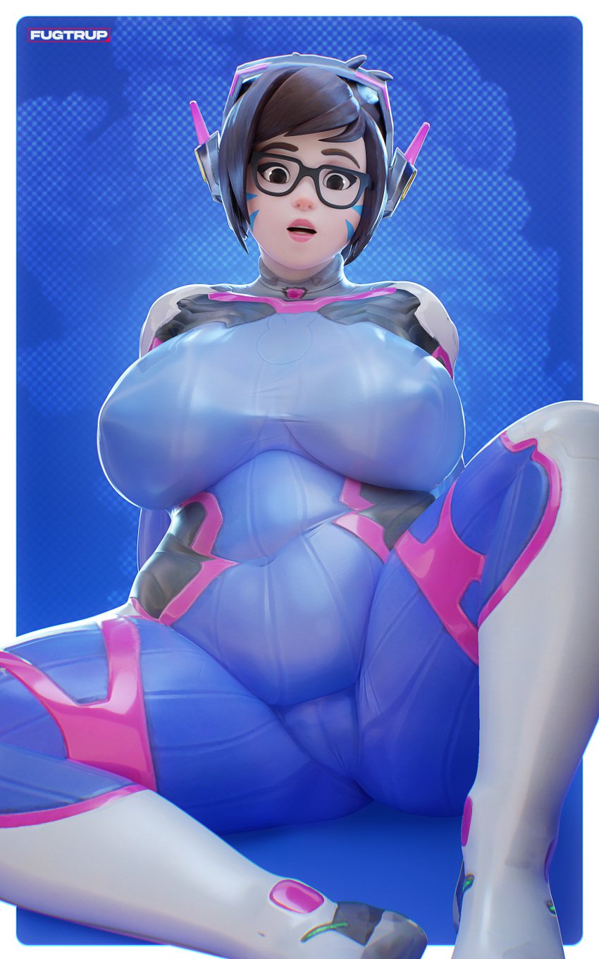 10:16 1girls 3d alternate_version_available areolae big_breasts blender blizzard_entertainment bodysuit breasts brown_eyes brown_hair cameltoe chubby chubby_female d.va_(cosplay) eyewear female female_focus female_only fugtrup glasses huge_breasts large_breasts looking_at_viewer mei_(overwatch) nipple_bulge nipples nipples_visible_through_clothing overwatch overwatch_2 pale-skinned_female pale_skin plump short_hair solo solo_focus thick_thighs tight_clothing voluptuous wide_hips