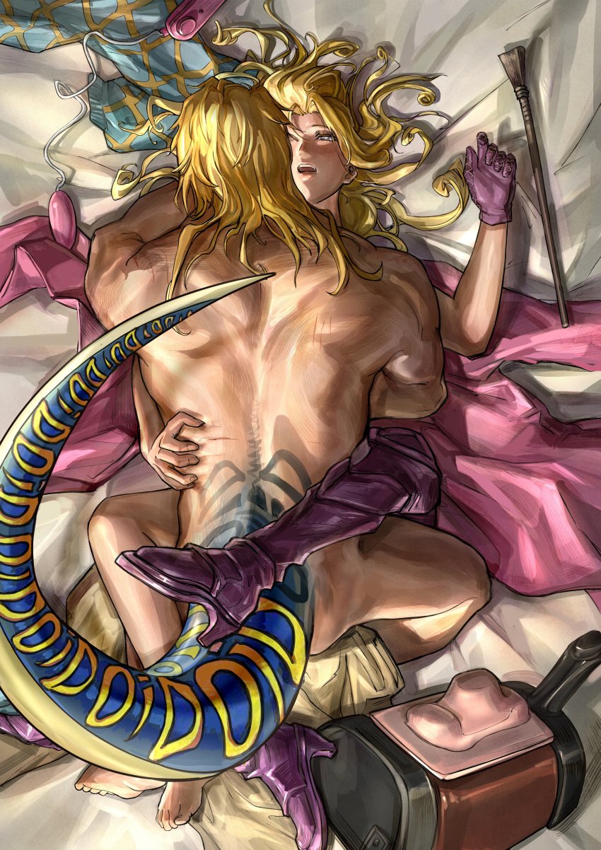 alternate_version_available androgynous blonde_hair diego_brando funny_valentine gay jojo's_bizarre_adventure joy_joy male male/male male_only steel_ball_run yaoi