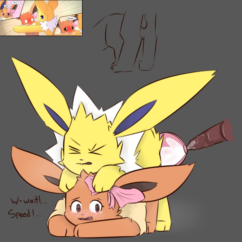 blushing bodily_fluids cross_section cum cum_in_pussy duo eevee eeveelution eeveelution_squad female feral furry generation_1_pokemon genital_fluids hi_res impregnation jolteon leafeon55555_(artist) male male/female nintendo on_all_fours penetration pokémon_(species) pokemon pokemon_(species) sex silvia_(eeveelution_squad) size_difference speed_(eeveelution_squad) text unwanted_creampie unwanted_cumshot vaginal_penetration