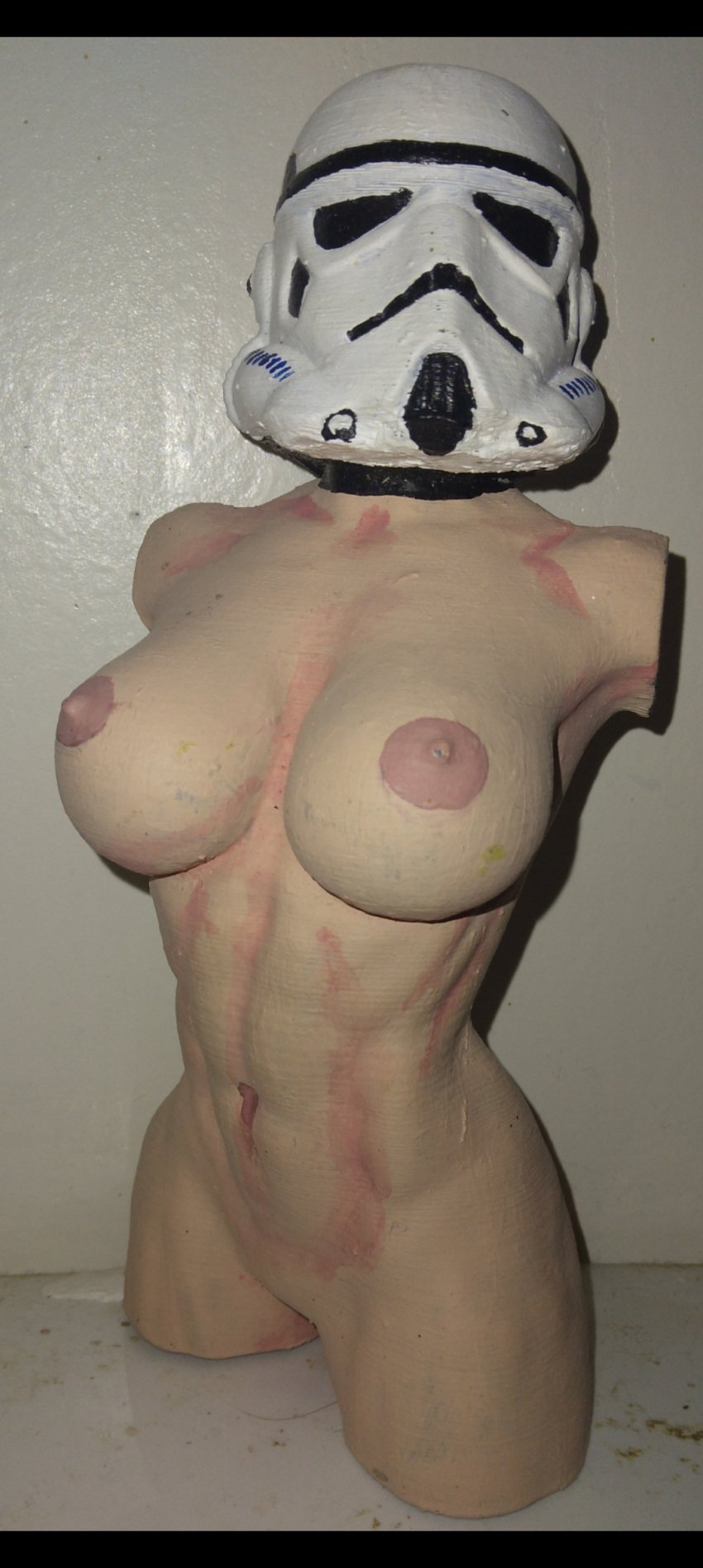 3d_print abs breasts guodzilla helmet nipples nude_female photo_(medium) star_wars stormtrooper torso