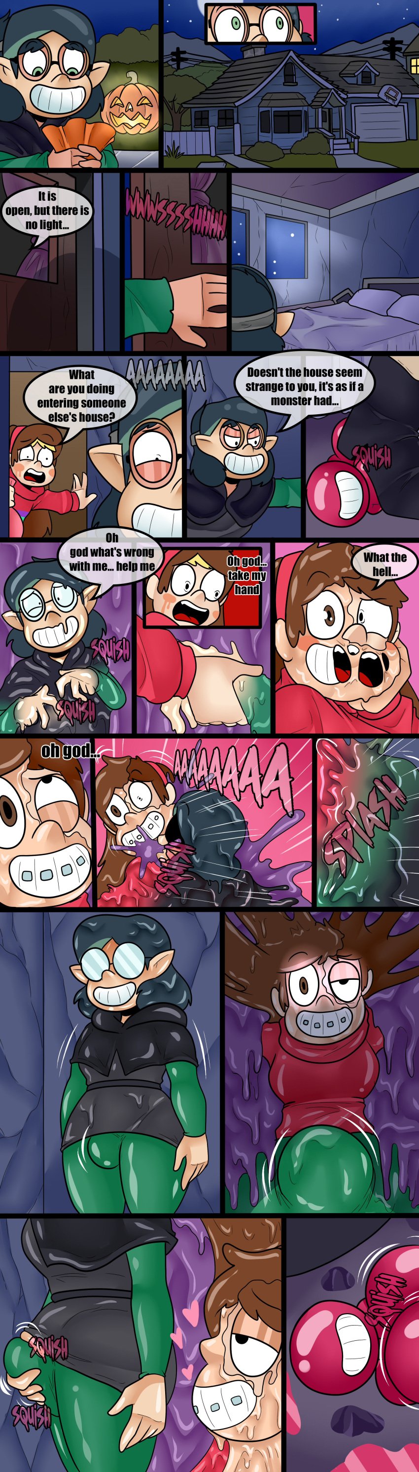 bulge cosplay gravity_falls groping_bulge halloween identity_death mabel_pines original_character permanent_smile tagme the_owl_house transformation willow_park zaicomaster14