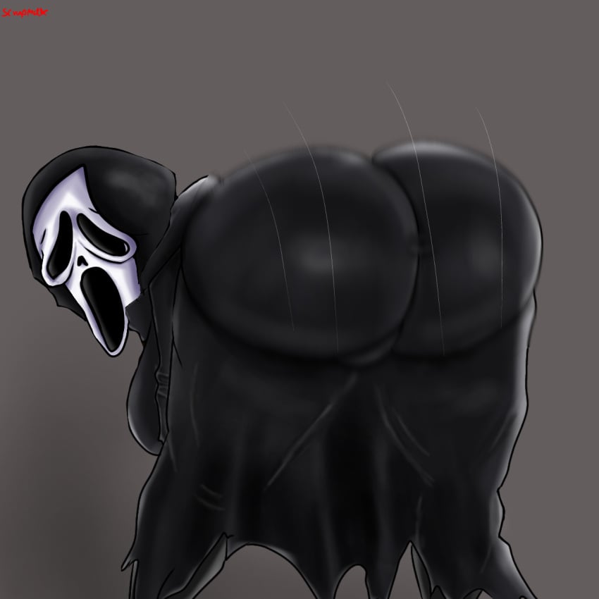 1girls big_ass big_breasts female_ghostface ghostface huge_ass killer looking_back mask masked masked_female murder nightmare_waifu scrapmax scream_(film_series) scream_(franchise) scream_(series) serial_killer shaking_butt solo tagme twerk twerking wide_hips