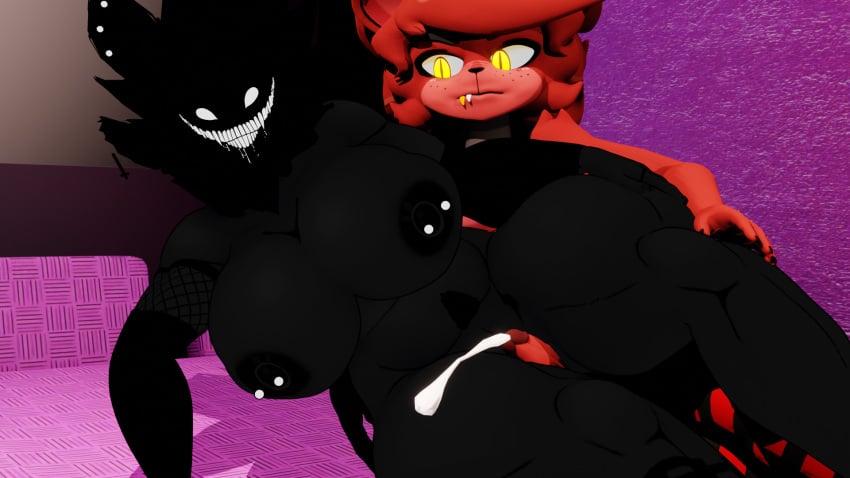 back_room backrooms big_ass big_breasts black_body black_fur black_hair black_nipples cally3d clazzey cryptiacurves cum cum_drip cum_on_body cum_on_thighs dick dickgirl erection fazclaire's_nightclub fexa fexa_(cryptia) five_nights_at_freddy's fnaf fox foxy_(cally3d) foxy_(fnaf) fredina's_nightclub furry golden_teeth hand_on_ass hand_on_butt karelia_(acerattman) monster monster_girl neon_room onimati pierced_nipples piercing piercings pussy pussy_hair pussy_peek red_body red_fur red_hair scary scary_eyes scary_face scottgames sex sex_from_behind sleeveless small_penis sobbing socks the_backrooms white_teeth yellow_eyes