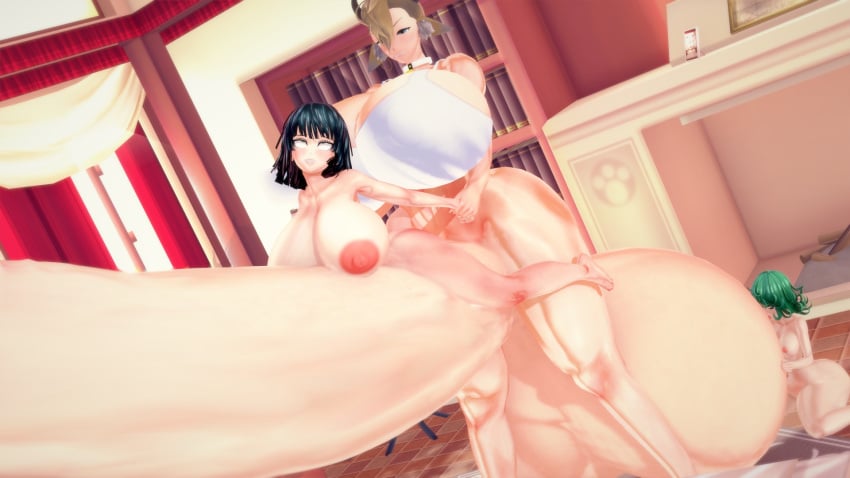 1futa 2girls 3d ball_worship balls_bigger_than_torso balls_to_ground female fubuki_(one-punch_man) futa_on_female futanari gigantic_breasts gigantic_penis gigantic_testicles grenadekisses hyper koikatsu light-skinned_female light-skinned_futanari light_skin one-punch_man penis_bigger_than_body sisters sophia_(punky) stomach_bulge tatsumaki threesome