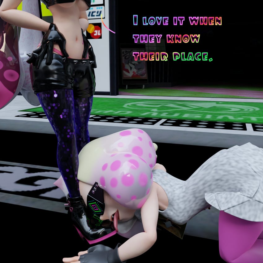 3d blender boot_fetish boot_licking boot_worship callie_(splatoon) earrings foot_fetish fossil3d glasses hands_on_hips hypno_shades_(splatoon) hypnosis hypnotized_hypnotist light-skinned_female light_hair light_skin mind_control mole mole_under_mouth multicolored_hair octo_callie pearl_(splatoon) pink_hair pointed_ears pointy_ears shades short_hair splatoon splatoon_2 sunglasses tagme tech_control tentacle_hair tinted_eyewear white_hair