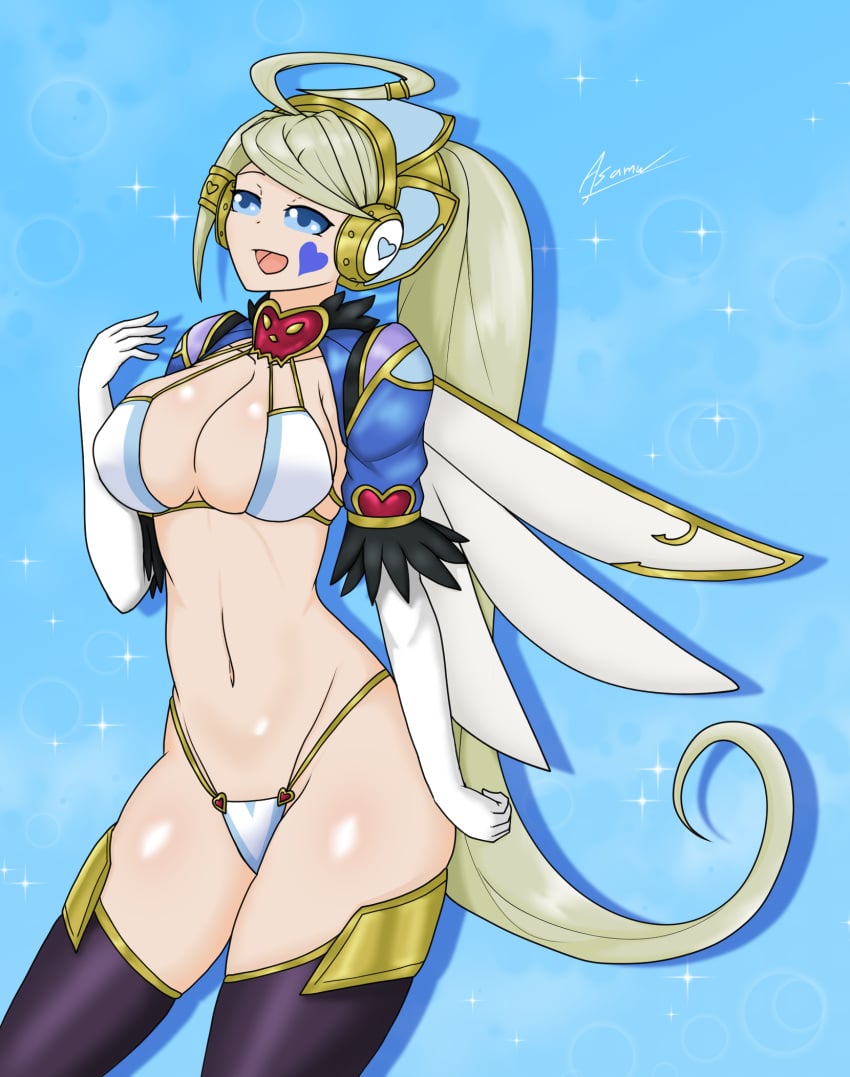 1girls angel asamuayashi bikini duel_monster fairy trickstar_holly_angel yu-gi-oh!