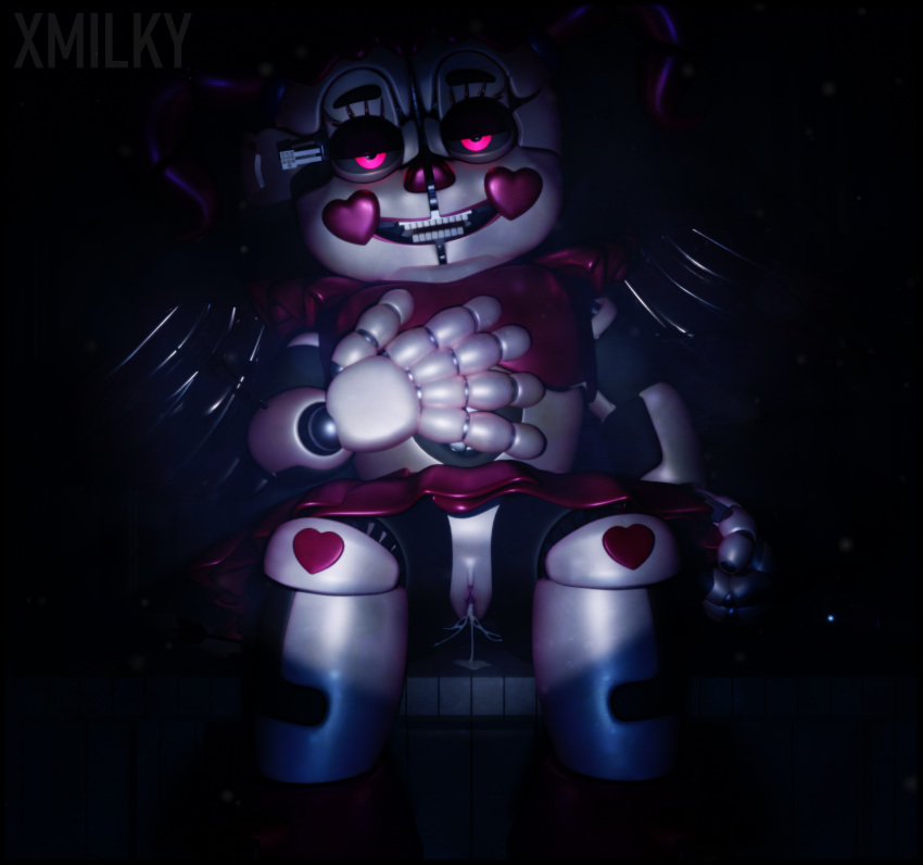 3d after_sex after_vaginal animatronic baby_(fnafsl) blender_(software) blender_cycles circus_baby circus_baby_(fnaf) circus_baby_(original) clown_girl cum cum_drip cum_in_pussy female female_only five_nights_at_freddy's five_nights_at_freddy's:_sister_location full_color heartsick_baby_(fnaf) looking_at_viewer pink_eyes pussy pussy_ejaculation robot robot_girl sister_location skirt solo solo_female vagina white_body wings x3milky