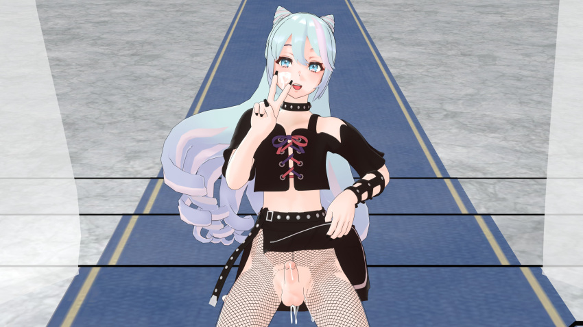 1boy 3d after_anal after_sex bare_midriff black_nails blue_eyes blue_hair collar cum cum_in_ass cum_inside cum_on_face cum_on_leg emilyblend34 femboy fire_emblem fire_emblem_engage fishnet_legwear fishnets indoors kneeling long_hair long_nails looking_at_viewer male male_only midriff nail_polish nintendo open_mouth pantyhose penis rosado_(fire_emblem) skirt skirt_lift solo torn_clothes upskirt v very_long_hair