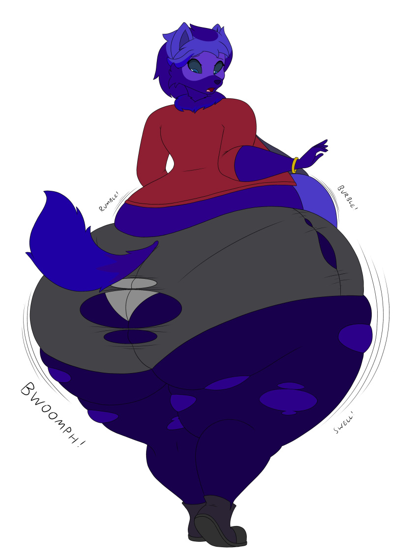 big_ass blueberry_inflation bubble_butt character_request huge_ass lj_caffie original original_character thick_thighs wide_hips