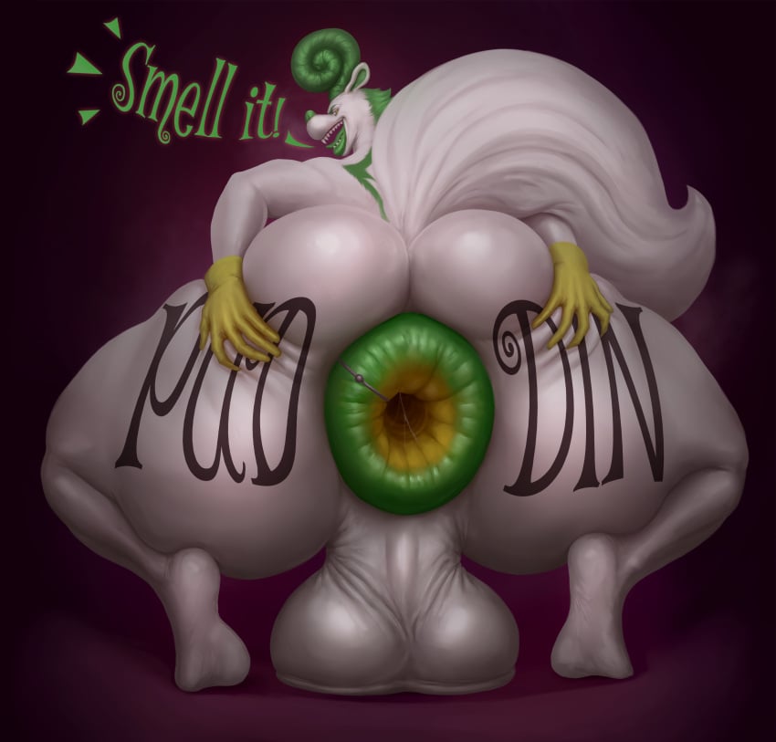 anal_piercing anthro back_sack backsack balls bubble_ass bubble_butt child_bearing_hips dagapuff doughnut fluffy_tail gaping gaping_anus gloves hyper looking_down male_anus male_only multicolored_anus musk pierced_anus plump plump_anus plump_ass pointy_teeth puddin_toon_skunk puffy_anus size_difference skunk spreading_ass tagme taint tattoo testicles toony wide_hips