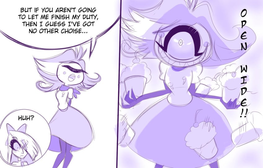 comic comic_page comic_panel cupcake darkclawnsfw dialogue hazbin_hotel niffty overgrowingassets vaggie