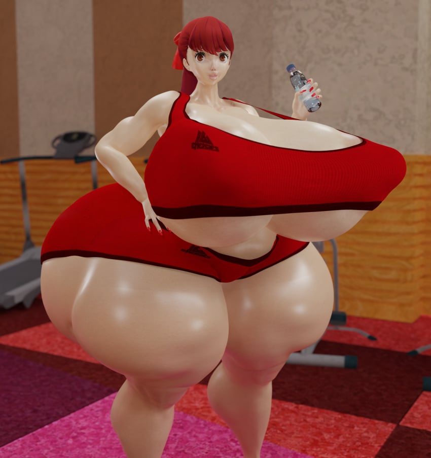 1girls 3d 3d_(artwork) alternate_ass_size alternate_breast_size big_ass big_breasts bimbo bottom_heavy bubble_ass bubble_butt busty curvy female female_only high_resolution highres huge_ass huge_breasts hyper kasumi_yoshizawa large_ass large_breasts light-skinned_female light_skin long_hair massive_ass massive_breasts massive_butt part_of_a_set persona persona_5 persona_5_royal ponytail red_hair red_hair thick_thighs thighs top_heavy xtrofaq