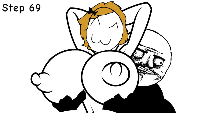 animated animated_comic armpits arms_behind_head arms_up big_areola big_breasts big_muscles big_nipples blonde_hair bouncing_breasts derpina flipaclip fujiweeb gif horny huge_breasts huge_hips huge_muscles huge_nipples me_gusta meme muscles paint papriko preview rage_comics tagme thin_waist void_meme white_background white_skin