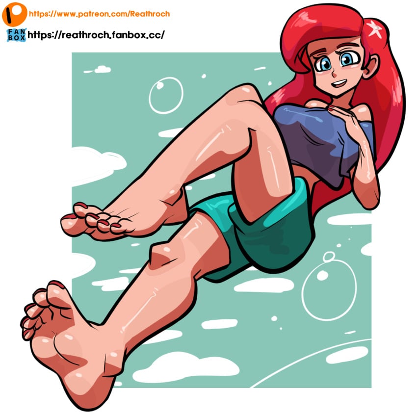 ariel disney disney_princess feet foot_fetish patreon reathroch sole_female soles the_little_mermaid toes