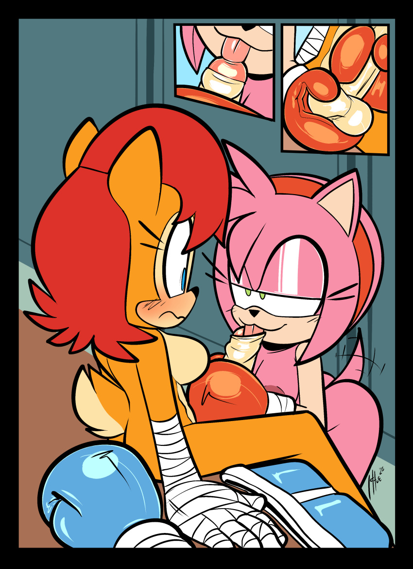 1futa 1girls 2023 absurd_res amy_rose anthro anthro_only archie_comics areola artist_signature balls big_breasts blowjob blowjob_face blowjob_only blue_boxing_gloves blue_eyes blue_gloves blush boxing boxing_gloves boxing_gloves_only breasts canid canine clothing duo erection eulipotyphlan eyelashes eyeliner fellatio female female/futanari foreskin foreskin_play fox furry furry_only futa_on_female futanari genitals gloved_handjob gloves green_eyes gynomorph gynomorph/female hair hairband half-closed_eyes handwear hedgehog hi_res intersex intersex/female lettuce_(artist) licking makeup mammal medium_hair milkandjuice naked nipples nude oral orange_hair penile penis penis_lick pink_eyes pink_fur pink_hair qqlettuce red_boxing_gloves red_gloves red_hair red_hairband rodent sally_acorn sciurid sega sex shorts smile sonic_(series) sonic_the_hedgehog_(archie) sonic_the_hedgehog_(comics) sonic_the_hedgehog_(series) tail tailwag tongue tongue_in_foreskin tongue_out tree_squirrel waving_tail