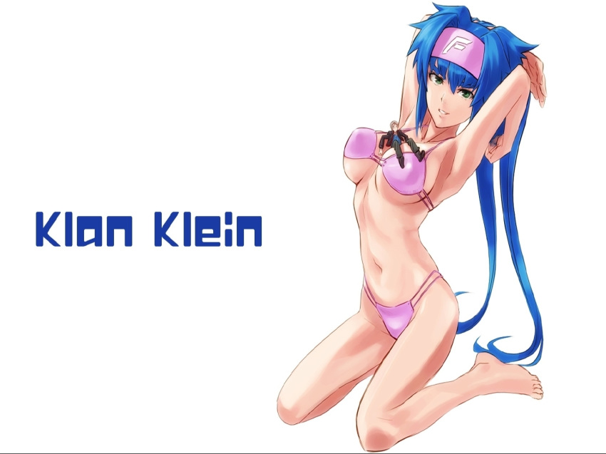 bikini blue_hair female klan_klein macross macross_frontier swimsuit tagme wallpaper