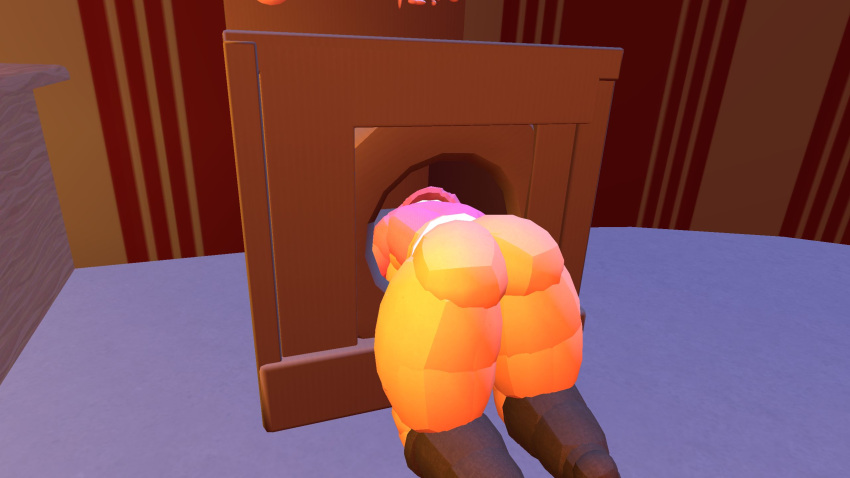 big_ass big_breasts cat_ears female huge_breasts pink_hair plump rec_room recroom recroom-nsfw stuck tagme thick_ass vr