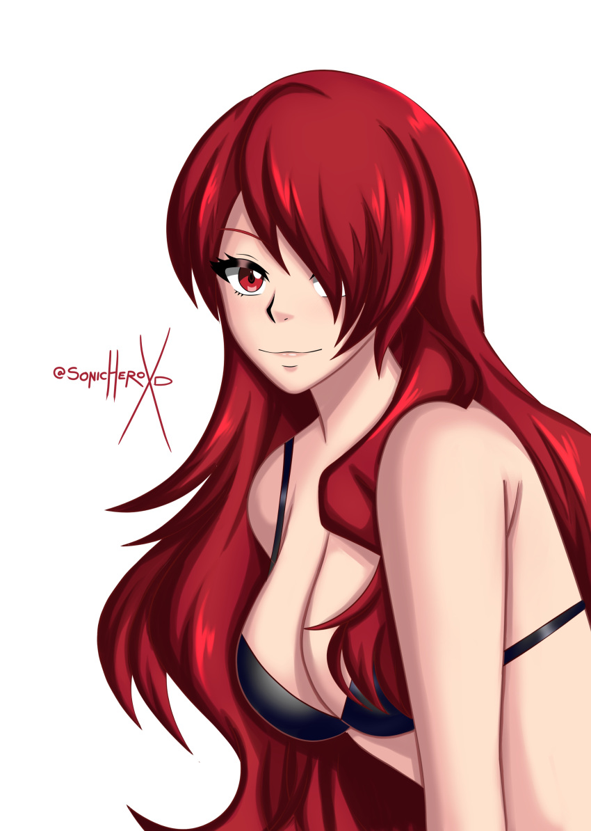 atlus breasts female female_only mitsuru_kirijo persona persona_3 red_hair solo sonicheroxd