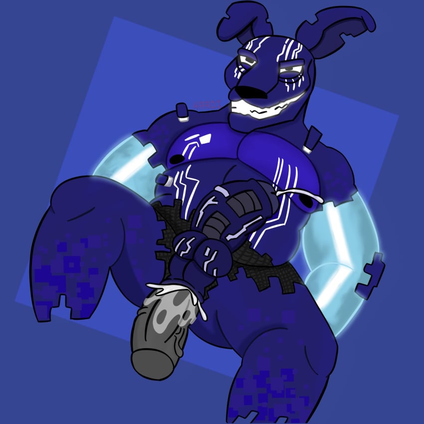 anal anal_sex ass balls blue_body cum cum_in_ass cum_inside disembodied_penis ejaculation erection five_nights_at_freddy's five_nights_at_freddy's:_security_breach gay humanoid male male_only mxes_(fnaf) security_breach:_ruin solo_focus