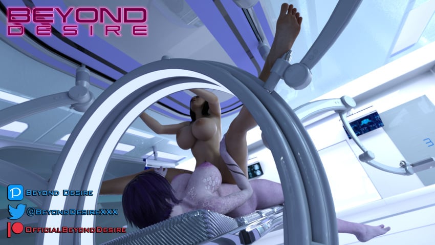 3d alien beyond_desire beyond_desire_xxx beyonddesire beyonddesirexxx big_breasts cowgirl_position feet futa_on_female futa_with_female futanari futanari/female futanari_penetrating interspecies laboratory mass_effect miranda_lawson quarian sci-fi short_hair soles tali'zorah_nar_rayya