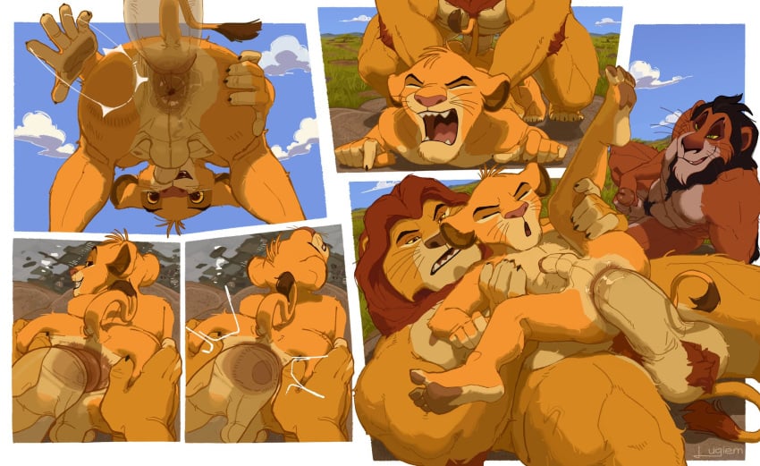 age_difference anal anal_sex anus baby_gay baby_sex comic cub disney eager father_and_child father_and_son father_penetrating_son fuckboy gay holding_leg holding_penis huge_cock incest just_the_tip lugiem_art mufasa rough_sex scar_(the_lion_king) simba smacking_own_ass spanking spread_ass spread_butt stretched_anus struggling_to_fit teasing the_lion_king tight_fit uncle uncle_and_nephew watching wet_anus yaoi young