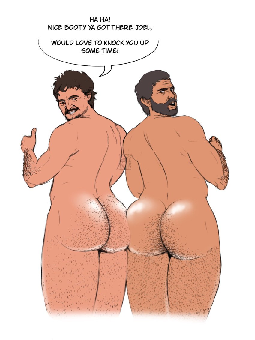 big_ass bubble_butt joel_miller only_male pedro_pascal sweetkiwinsfw teasing the_last_of_us