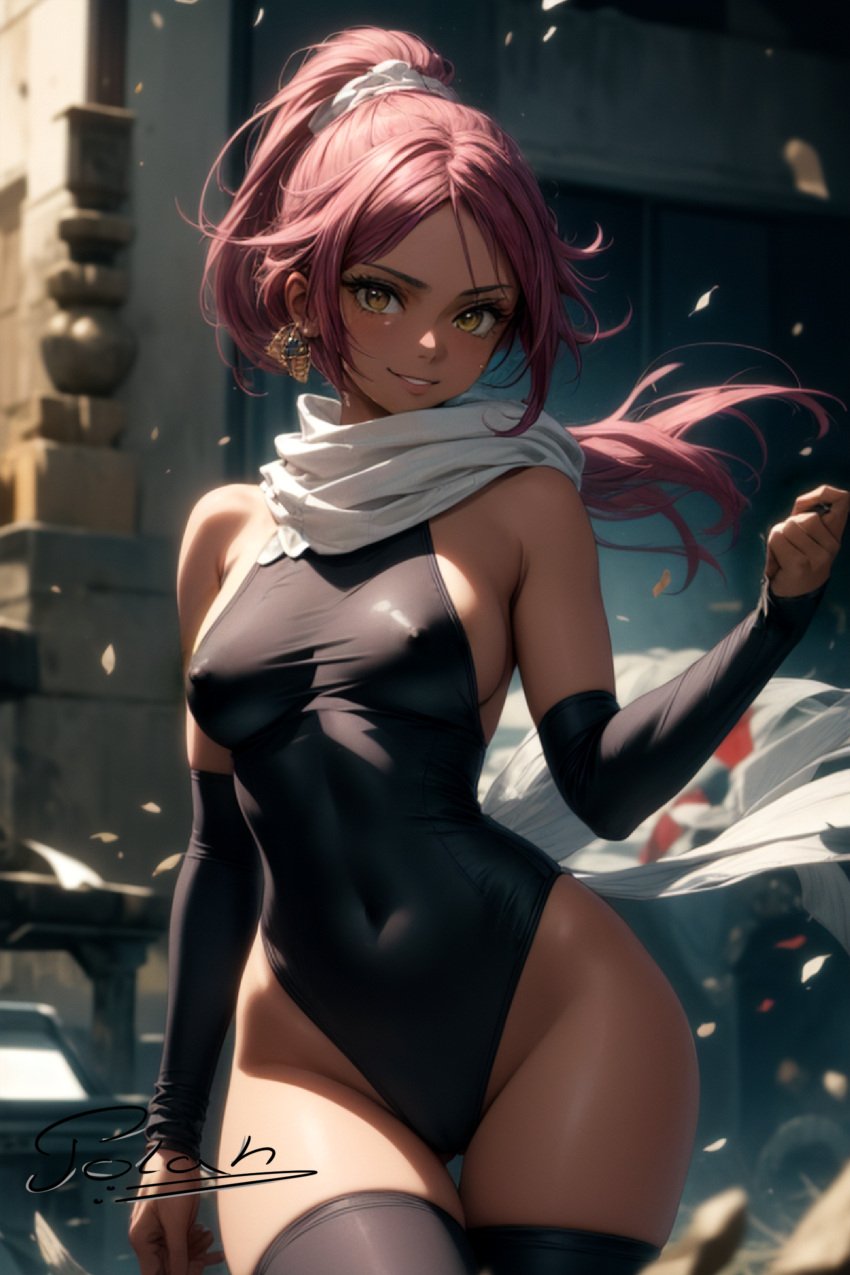 ai_generated bleach polah_u shihouin_yoruichi tagme