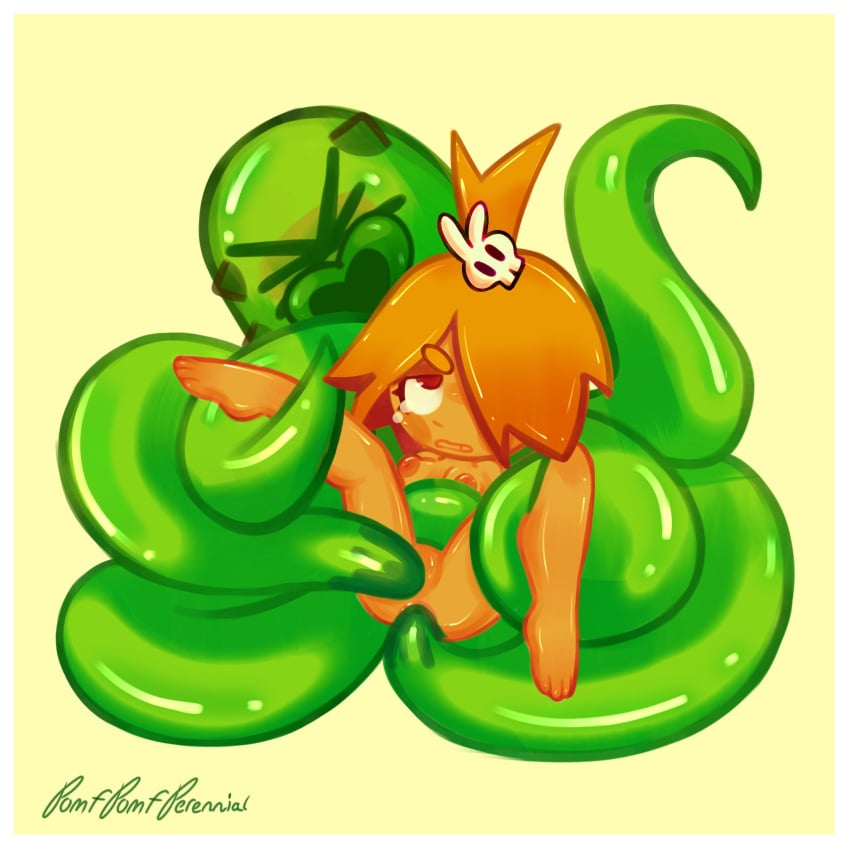 1girls chibi cookie_run cookie_run_ovenbreak mustard_cookie tagme tentacle tentacle_sex