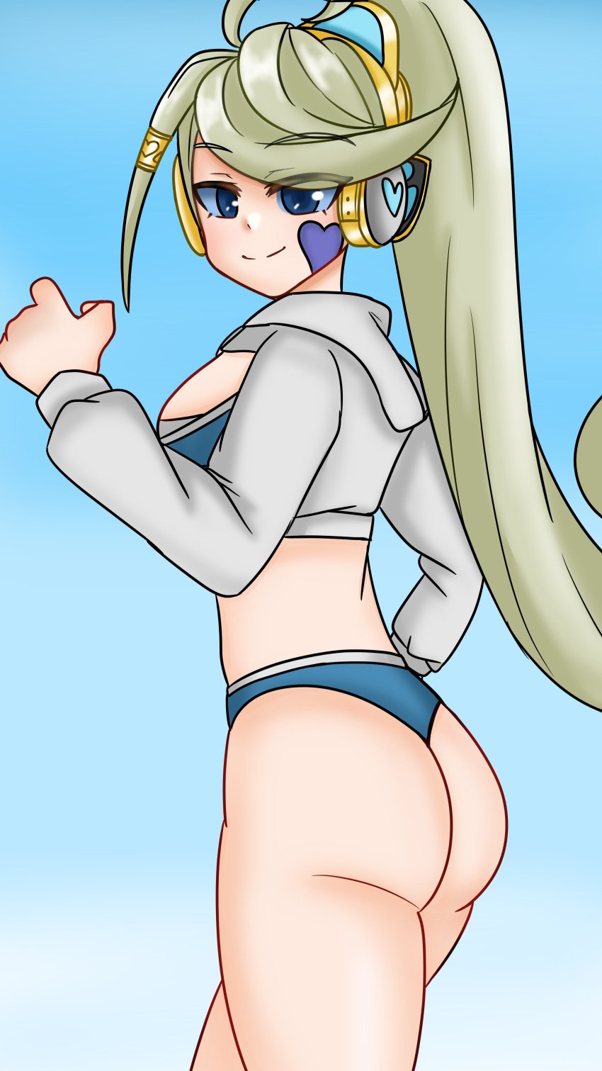 1girls ass back duel_monster fairy kyojiro png sports_bra sportswear trickstar_holly_angel yu-gi-oh!