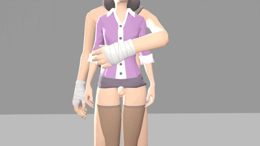 3d miss_pauling scout_(team_fortress_2) straight tagme team_fortress team_fortress_2 thigh_sex thighs