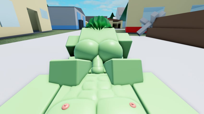 1boy 1girls 3d abs anal anal_sex artist_request female female_penetrated green_body green_hair green_skin male male/female monster monster_cock monster_girl oc oc_character penetration roblox robloxian same_species source_request straight straight_sex tagme zombie zombie_girl