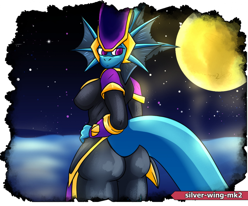 anthro aquatic_dragon big_ass dragon female freedom_planet freedom_planet_2 merga silver-wing-mk2 video_games water_dragon