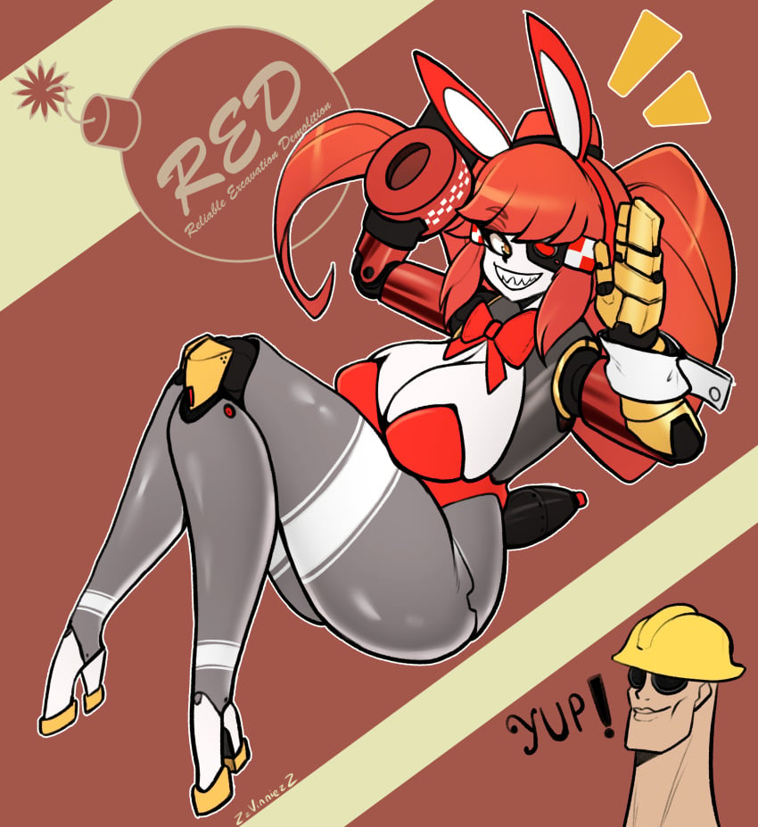 1girls 2d ass big_ass built-in_high_heels bunny_ears bunnysuit engineer_(team_fortress_2) female heels high_heels huge_breasts meme mimi_sentry rabbit_ears robot robot_girl robot_humanoid sentry_(team_fortress_2) sentry_turret sharp_teeth tagme team_fortress_2 tf2 thick_thighs valve valve_(company) zzvinniezz