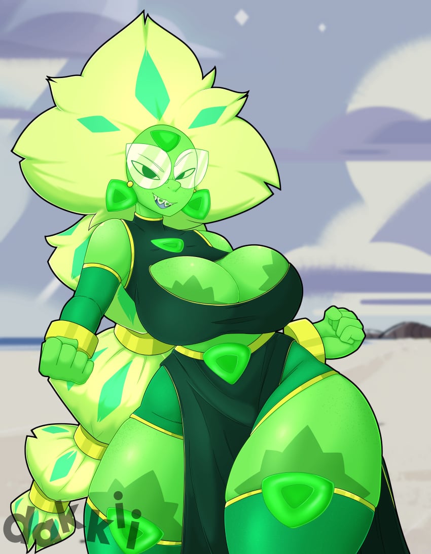 1girls alien alien_girl alien_humanoid ass athletic athletic_female big_ass big_breasts bottom_heavy breasts bust busty cartoon_network chest cleavage curvaceous curvy curvy_figure dakkii digital_media_(artwork) eyebrows eyelashes eyes female female_focus fit fit_female gem_(species) green-skinned_female green_body green_skin hair hips hourglass_figure huge_ass huge_breasts humanoid large_ass large_breasts legs lips mature mature_female peridot_(steven_universe) slim slim_waist steven_universe steven_universe_future thick thick_hips thick_legs thick_thighs thighs top_heavy top_heavy_breasts upper_body voluptuous voluptuous_female waist wide_hips